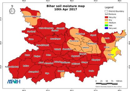 Bihar Map Photo Paper Print Poster Photographic Paper 12 inch X 18 inch Photographic Paper