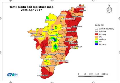 Tamil Nadu Map Photo Paper Print Poster Photographic Paper 12Inch X 18 Inch Photographic Paper
