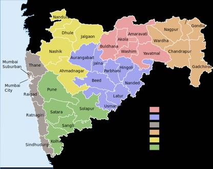 Maharashtra Map Photo Paper Print Poster Photographic Paper 12 inch X 18 inch Photographic Paper
