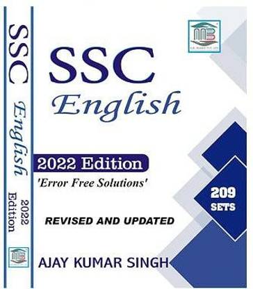 MB Books SSC English 209 Sets 2022 Edition