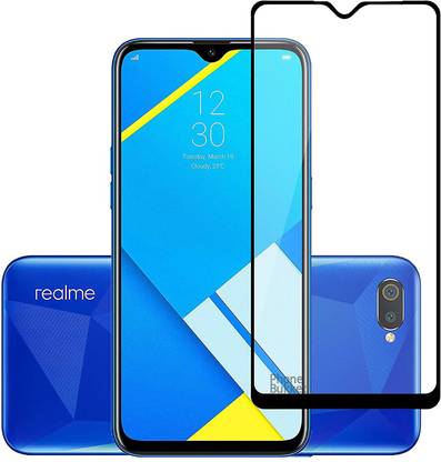 ORG TMP Tempered Glass Guard for OPPO REALME C2 OPPO A1K Tempered Glass Screen Protector Full Coverage 9H Hardness Front Temper Glass