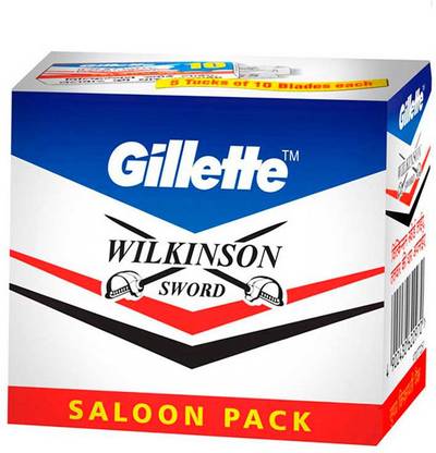 Wilkinson Sword 50 Shaving Blades Double Edge For Shaving Razor