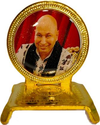 RK Basics Guru ji Swaroop |Guru JI SWAROOP for Desktop and Workplace (Guruji Face) Decorative Showpiece - 4 cm