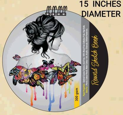 R K SALES R K Sketch Books,100% Wood Free Pulp,High Bulk, 300 GSM, Pack of 1 Sketch Pad