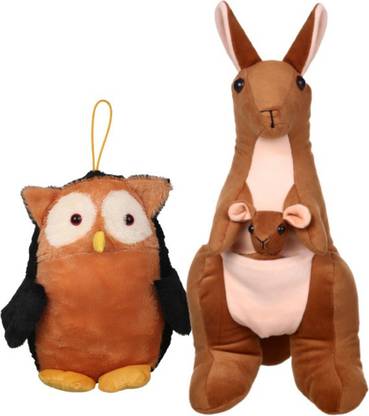 Cutepie kangaroo and Owl  - 19.5 inch