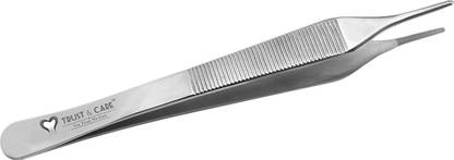TRUST & CARE Stainless Steel Tissue Adson Forcep Without Tooth Small Tissue Forceps