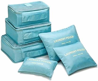 Kanha Travel Storage Clothes Packing Cube Underwear/ Socks/Shoes Organizer (Pack of 6)