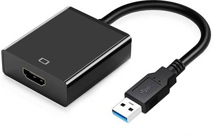 microware  TV-out Cable USB 3.0 to HDMI Adapter, Multi Display Video for Laptop to Monitor Projector