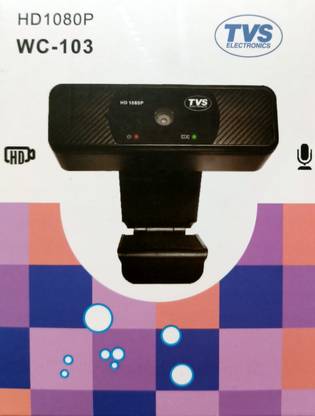 TVS WC 103 Webcam 1080 HD  Webcam with Built-In Microphone USB Connectivity