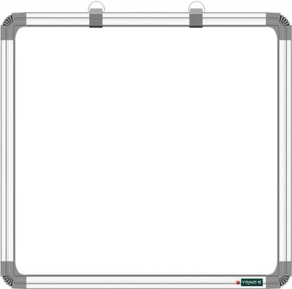 YAJNAS Non Magnetic 2 X 2 Feets, Double-Sided Writing Whiteboard & Chalkboard, Pack of 1 Whiteboards