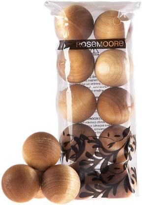 ROSeMOORe Amber Potpourri Scented Wooden Balls Amber & White Musk