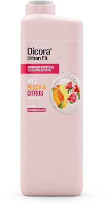 dicora urban fit Vitamin C citrus and peach revitalizing shower gel
