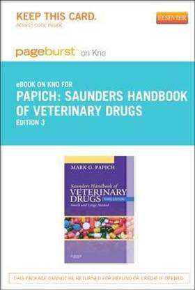 Saunders Handbook of Veterinary Drugs - Elsevier eBook on Intel Education Study (Retail Access Card)