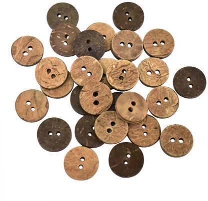 ButtonKing 18 LINE Round 2 Holes Coconut Shell Buttons