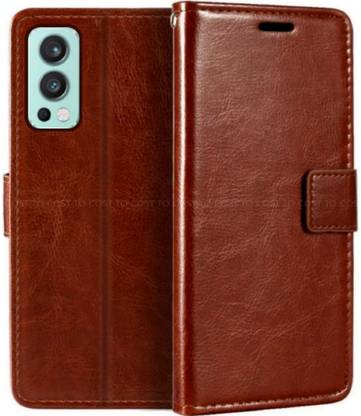 COST TO COST Flip Cover for OnePlus Nord 2 5G Brown Flip Cover, Oneplus Nord 2 5g DN2101, DN2103