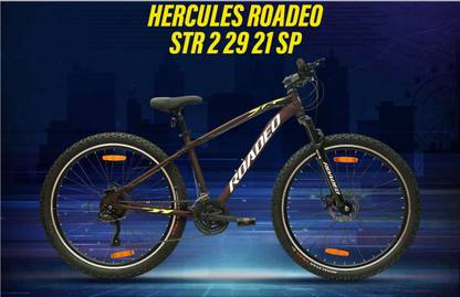 HERCULES ROADEO STR2 29 | 21 GEAR | DUAL DISC BREAKS| FRONT SUSPENSION | WATER DECALS 29 T (inch) Mountain/Hardtail Cycle