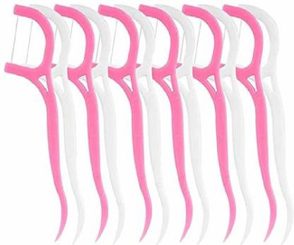 Pramukh Enterprise Tooth Pick for Teeth Cleaner Floss Thread Plastic Pick pack of 4 = 80