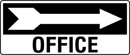 SRG INFOTECH RIGHT ARROW OFFICE SIGN BOARD Emergency Sign