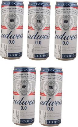 Budweiser Non Alcoholic Beer 330ml(Pack of 5)Imported Energy Drink