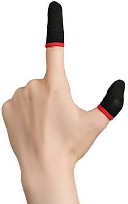 TYROCX Gaming Finger Sleeves (2 Pcs) for Mobile Game(RED) Finger Sleeve