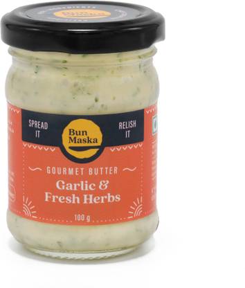Bun Maska Garlic & Fresh Herbs Butter , No Artificial color,