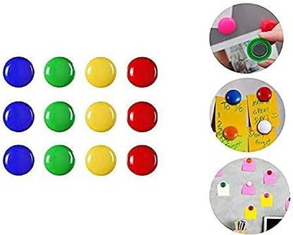GMT Set of 50 Magnet Buttons for Fridge, Office Board, School Notice Board-30 mm dia Multipurpose Office Magnets Pack of 50