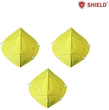 V SHIELD VSFM-P3-Dark Yellow Reusable, Washable