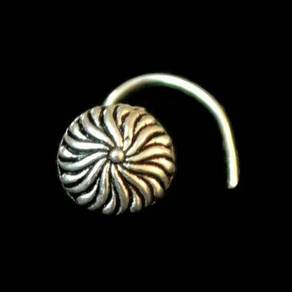 SHREEVARAM Gold-plated Plated Brass Nose Ring