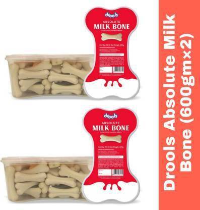 Drools Absolute Calcium Bone Jar, Dog Treats- (600g) 1.2 kg (2x0.6 kg) Dry Adult, New Born, Senior, Young Dog Food