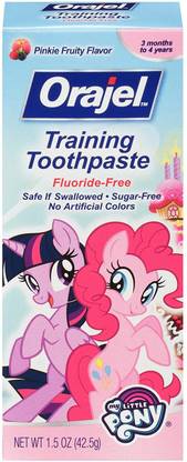 Orajel Kids Training Toothpaste My little Pony Pinkie Pie Fruity (3 Months +) Toothpaste