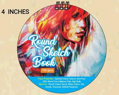 R K SALES R K Sketch Books,100% Wood Free Pulp,High Bulk, 150 GSM, Pack of 1 Sketch Pad