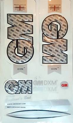Kyrios GM 3D Embossed Cricket Bat Sticker Icon DXM Edition Self Adhesive Bat Sticker