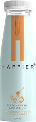 HAPPIER Detoxfresh ACV Drink |Ready To Drink Apple Cider Vinegar for Weight Loss & Detox Vinegar