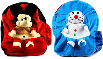 Agnolia Mickey And Doraemon Bag Soft Material School Bag High Quality Sc Backpack