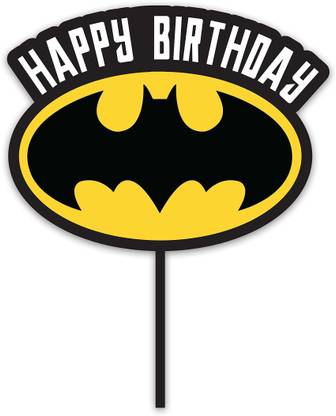 Mc Sid Razz Batman Logo Cake Topper