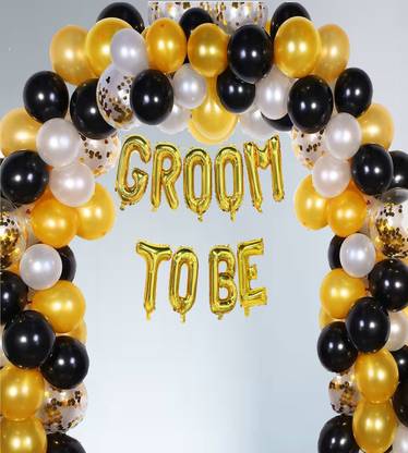 ExperienceSaga Solid Bachelorate Party Decorations for Men, Night Engagement Decorations Kit Balloon