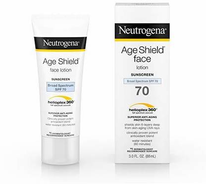 NEUTROGENA Sunscreen - SPF 50 Age Shield Face Sunblock Spf 70-3 Oz Cream