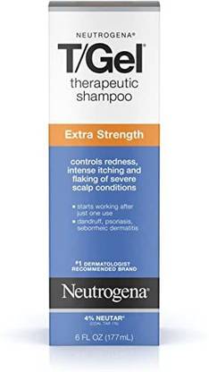 NEUTROGENA T-Gel Therapeutic Shampoo, Extra Strength, 6 Ounce (Pack of 2)