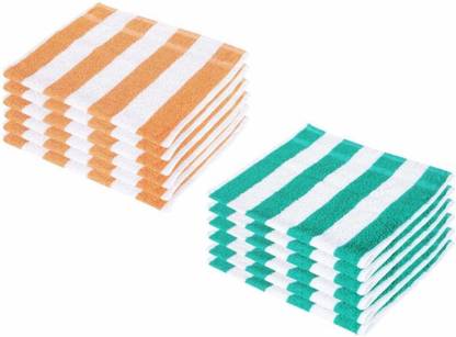 SOMUDEE Hand Towels Set of 12 Peice for wash Basin Soft Multicolor Multicolor Cloth Napkins