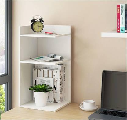 Extreme wood Bookshelf Bookcase Simple Table Bay Window Shelf Desk Storage Rack Engineered Wood Open Book Shelf