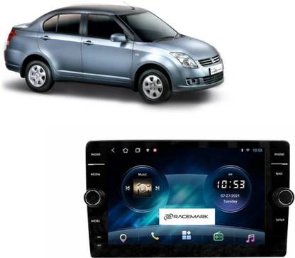 Racemark Android Double Knob QLED 4K Stereo Swift Dzire 2006-10 Model T3L 1/16 Car Stereo
