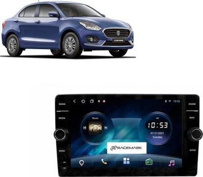Racemark Android Double Knob QLED 4K Stereo Swift Dzire 2018 Model T3L 1/16 Car Stereo