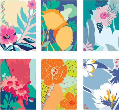Doodle Bloom Set of 12 Notecards Greeting Card