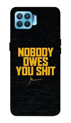 printoworld Back Cover for Oppo F17 PRO - Stop Stoping Yourself Printed Back Case Cover