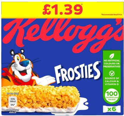 Kellogg's Frosties Bar Pouch, 150 g Box