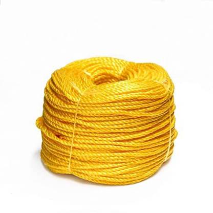 MARUTI ROPES - ISO 9001:2015 Certified - 6 MM Nylon PP Rope, Clothes line, 30 Meter. Polypropylene Clothesline