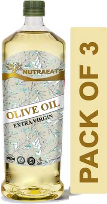 NutraEats Extra Virgin Olive Oil ( Combo Pack Of 3 ) Advanced Olive Oil Plastic Bottle