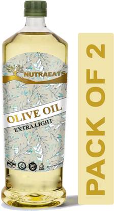 NutraEats Extra Light Olive Oil ( Combo Pack Of 2 ) Ultra Olive Oil Plastic Bottle