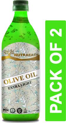 NutraEats Extra Light Olive Oil , Jaitun tail, jaitun oil ( Combo Pack Of 2 ) Olive Oil Plastic Bottle