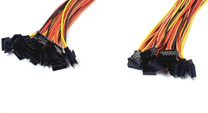 ERHIndia (Set of 10) JST Connector Wire 5 Pin Male and Female Radio Electronic Hobby Kit